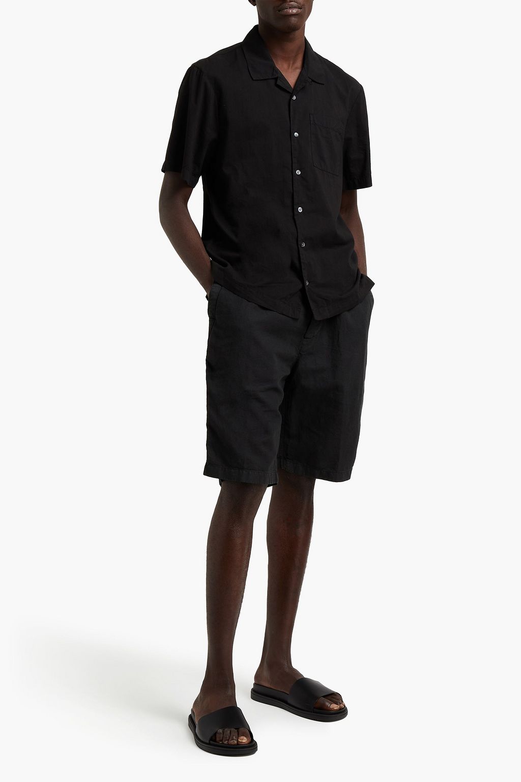JAMES PERSE Embroidered cotton shirt
