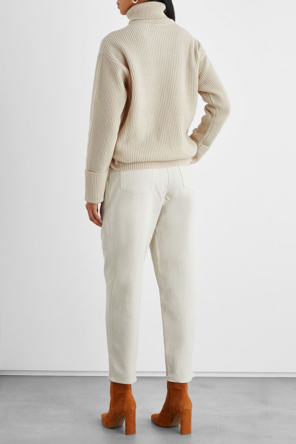 IRIS & INK Avice cotton-twill tapered pants