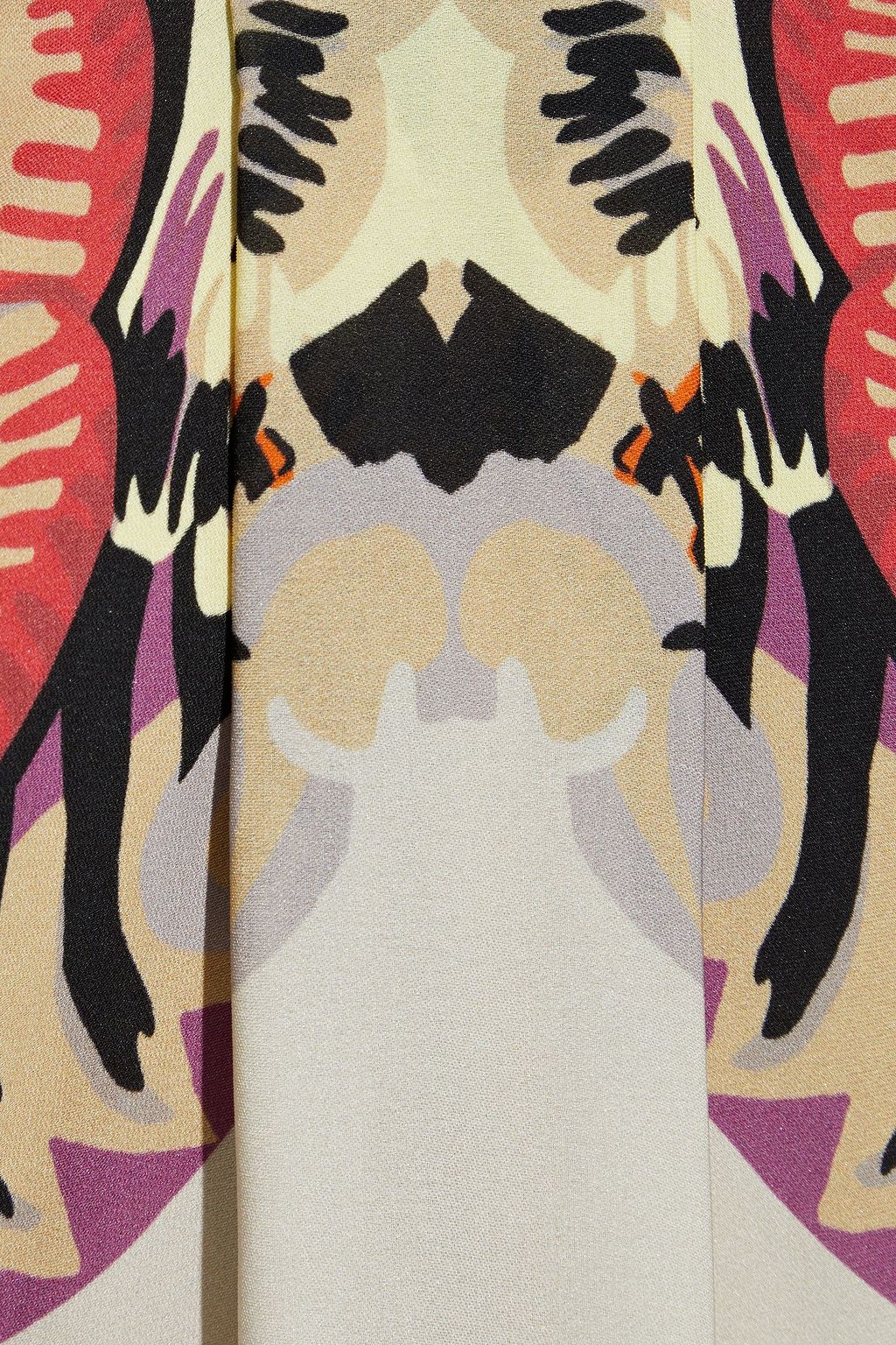 ETRO Draped printed silk crepe de chine maxi dress
