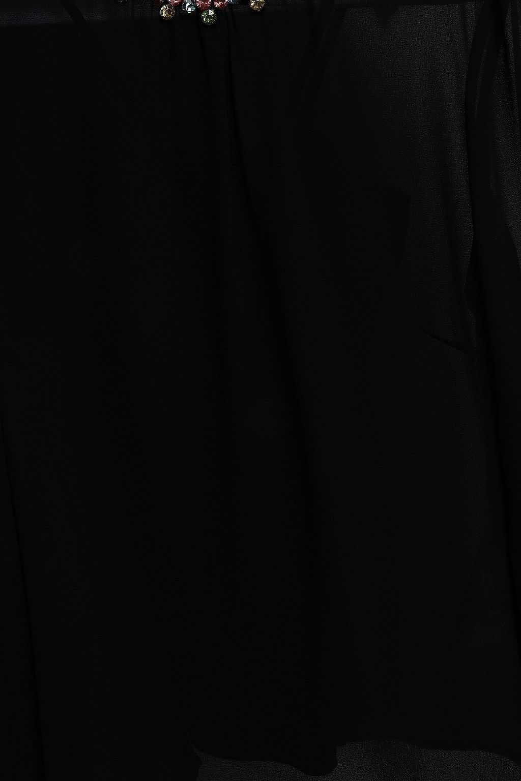 REDVALENTINO Bluse aus Crêpe de Chine mit Kristallverzierung