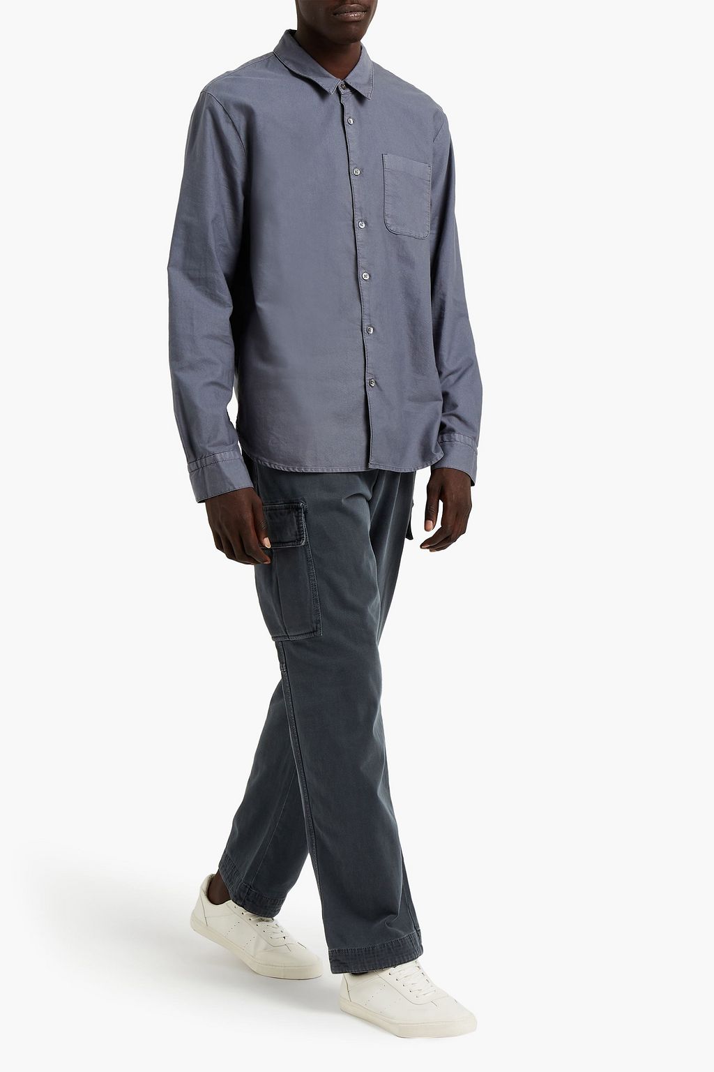 JAMES PERSE Slim-fit cotton-canvas shirt