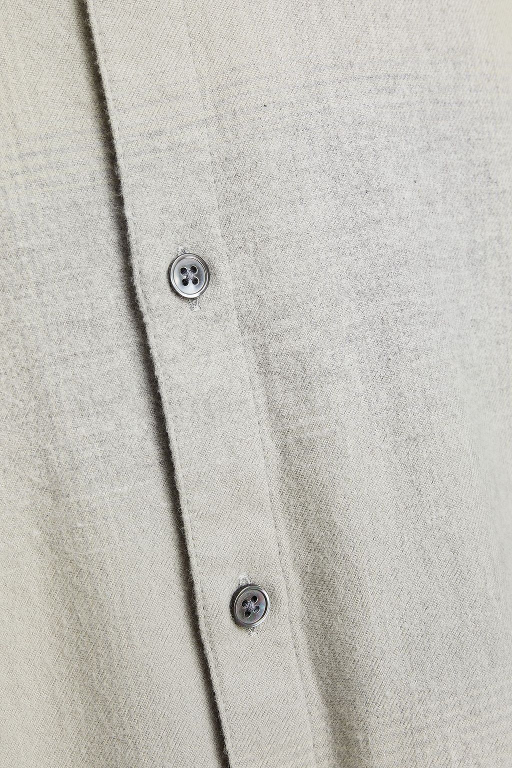 JAMES PERSE Checked cotton-flannel shirt
