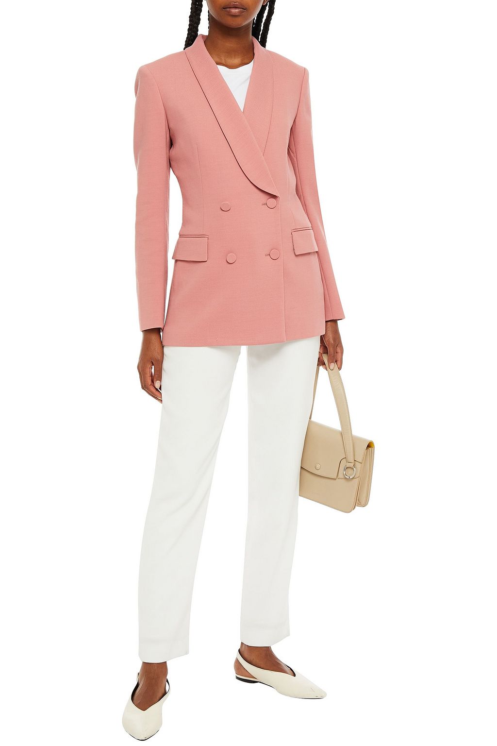 THEORY Double-breasted twill blazer