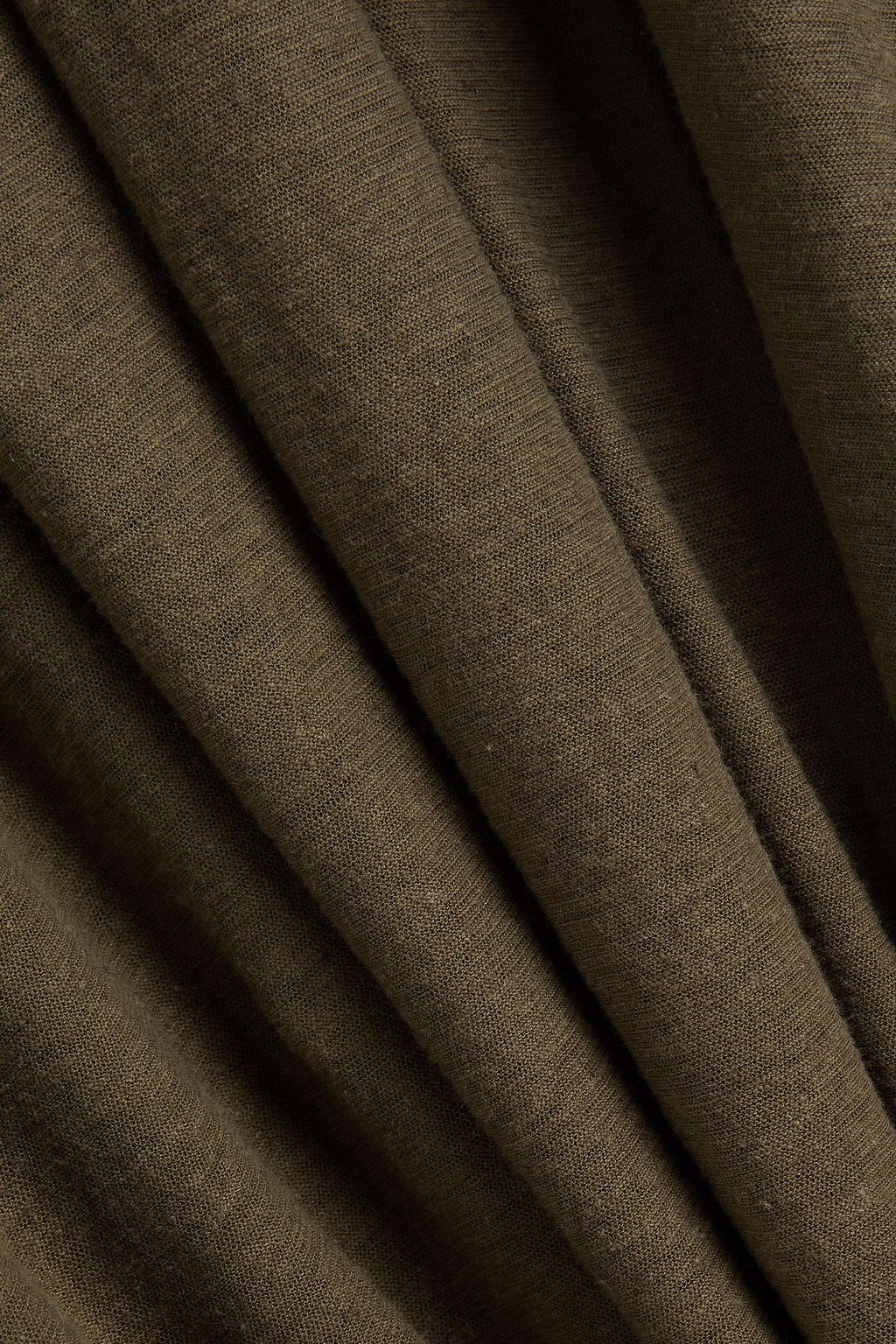 JAMES PERSE Cotton and linen-blend jersey polo shirt
