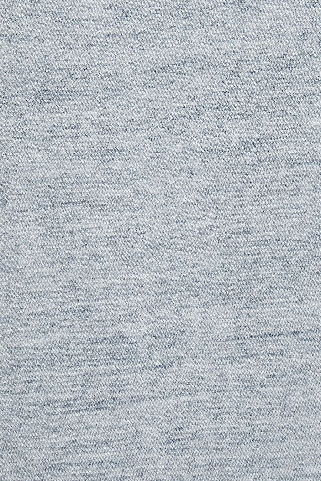 JAMES PERSE Mélange cotton-jersey polo shirt