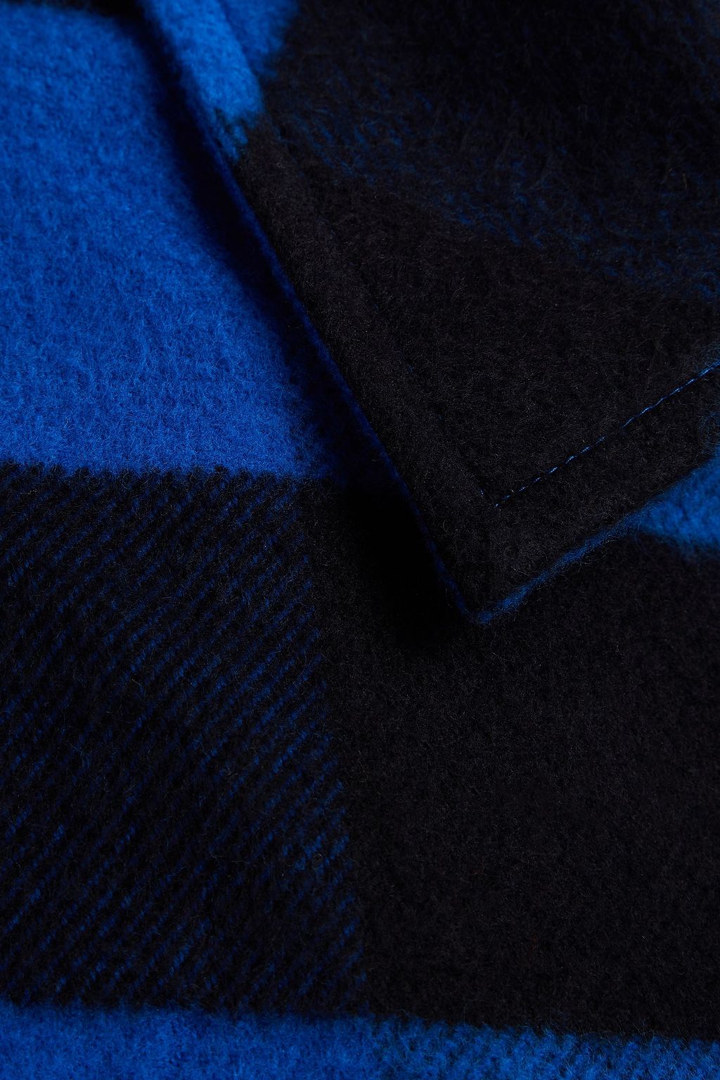SANDRO Checked cotton-flannel shirt