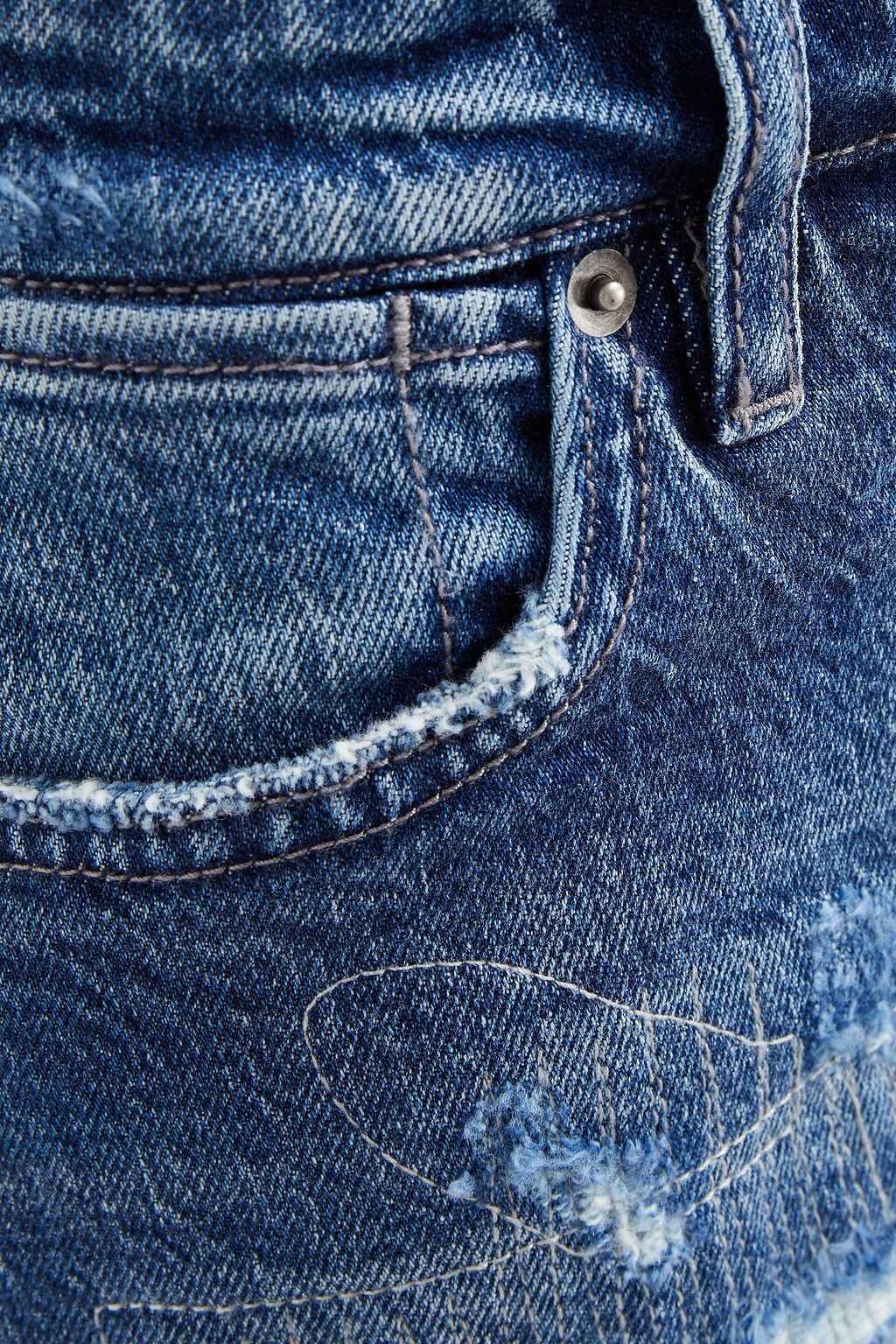 KSUBI Skinny-fit distressed denim jeans