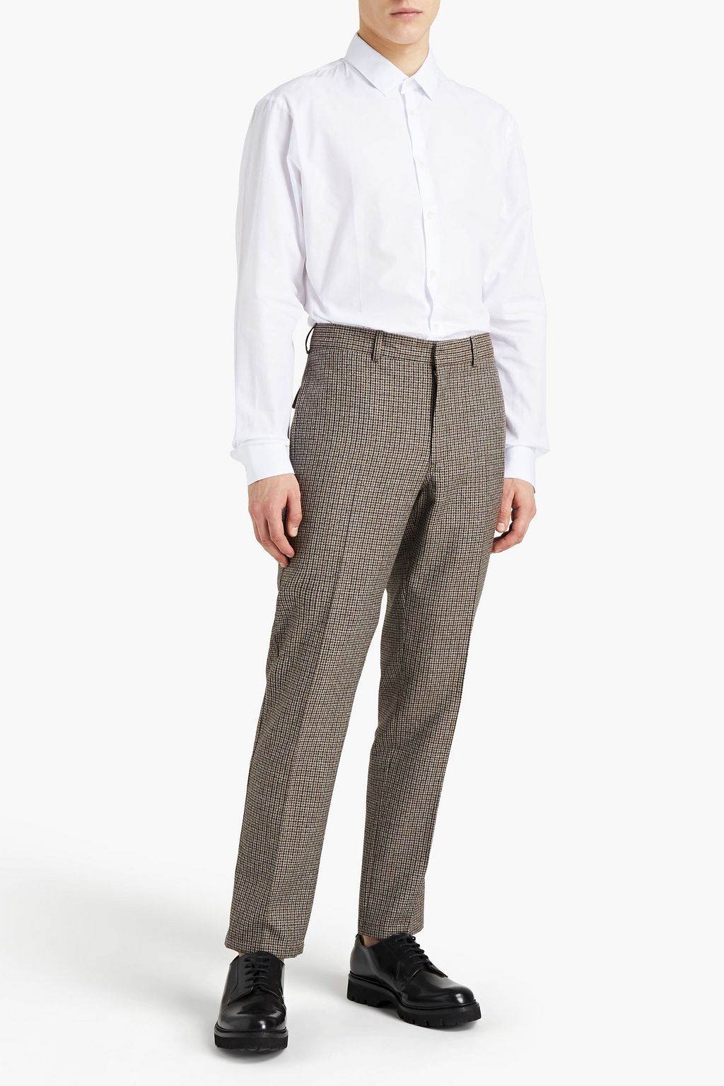 SANDRO Cotton-piqué shirt