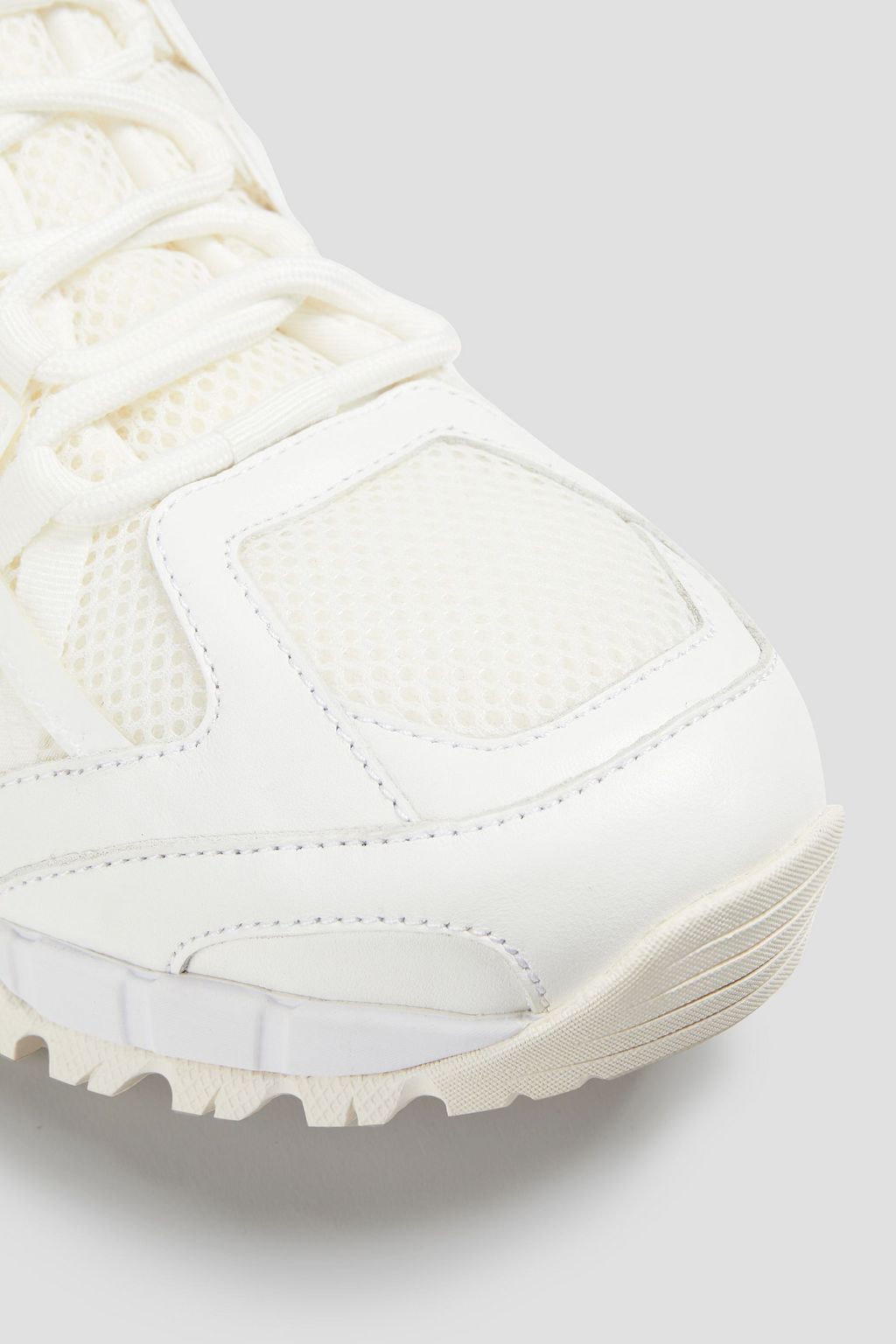 SANDRO Mesh, neoprene and leather sneakers