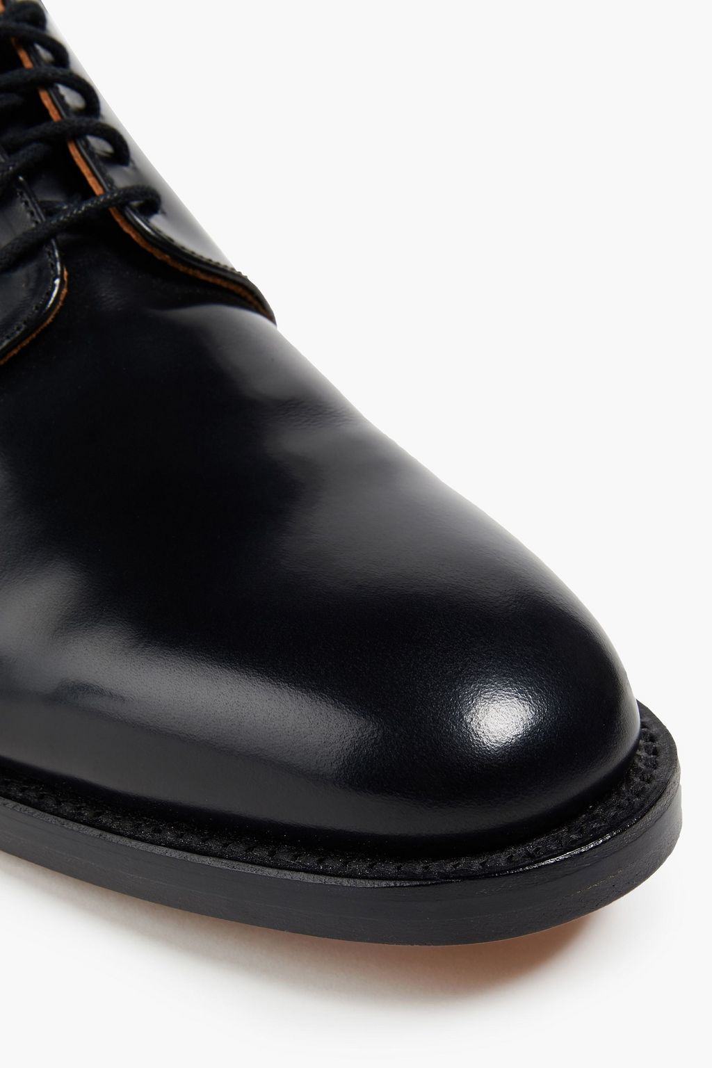 SANDRO Polished leather brogues