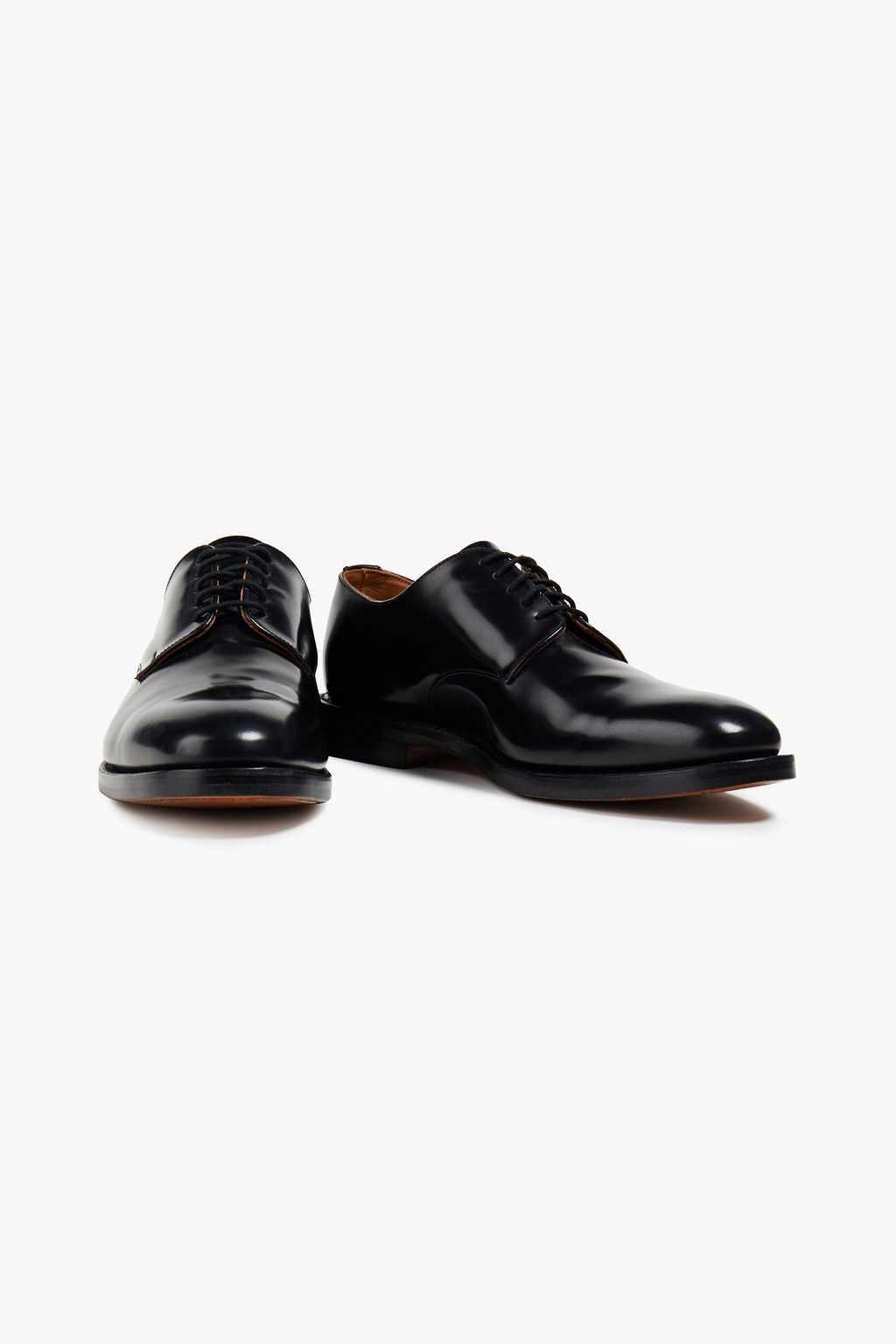 SANDRO Polished leather brogues