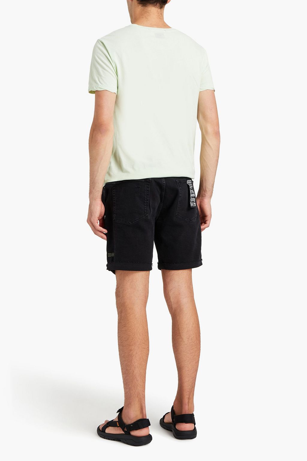 KSUBI Distressed denim shorts