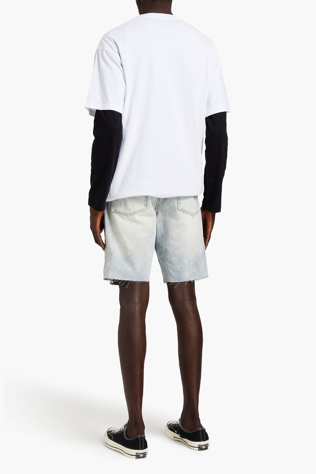 KSUBI Faded denim shorts