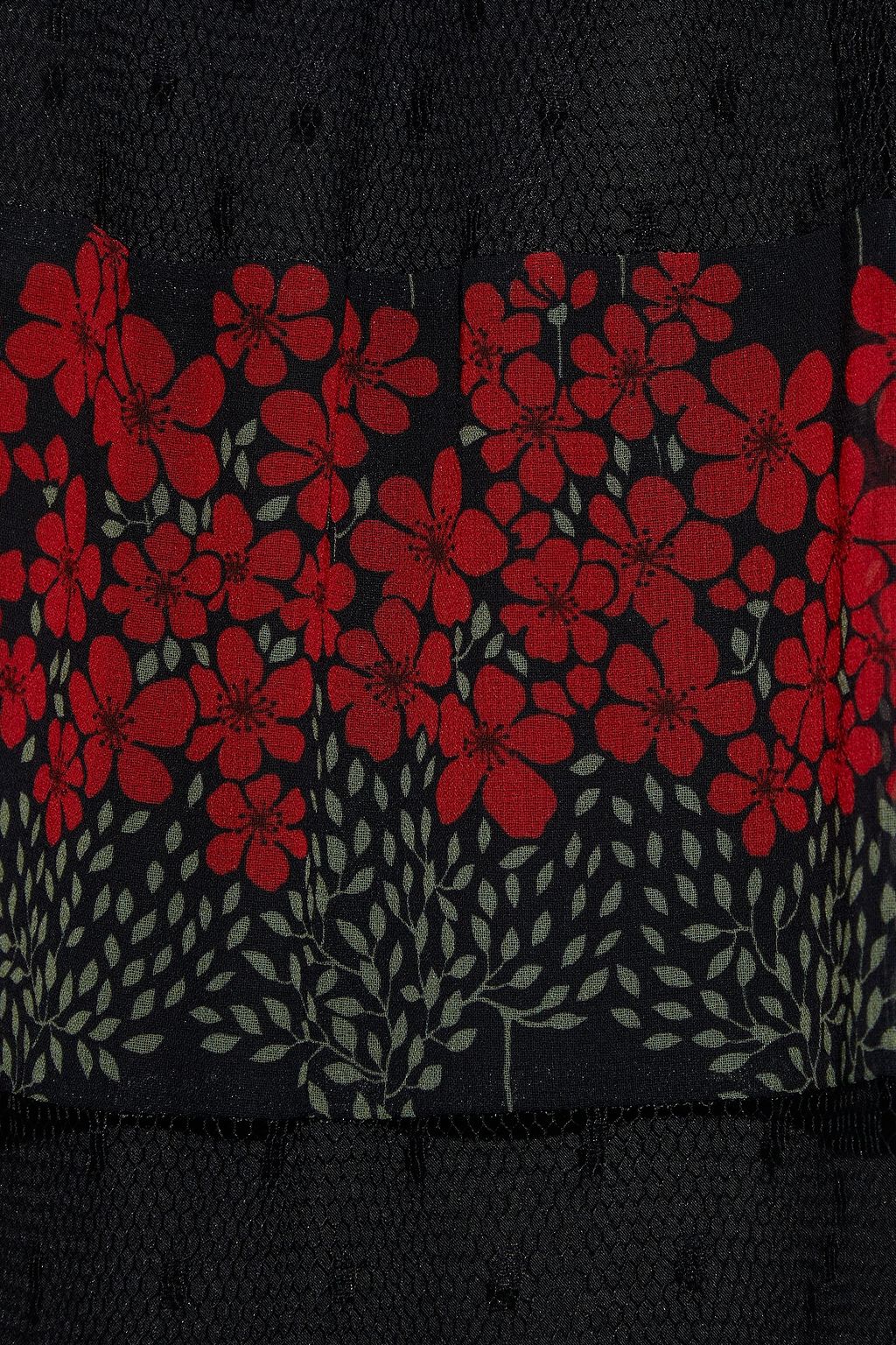 REDVALENTINO Floral-print georgette maxi dress