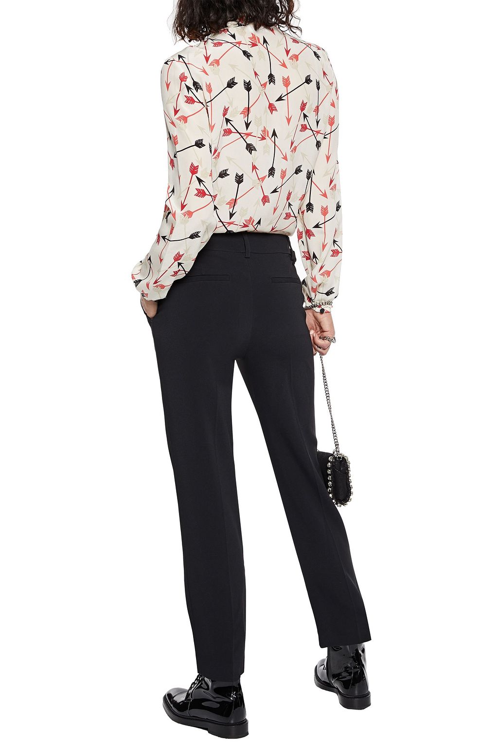 REDVALENTINO Crepe straight-leg pants
