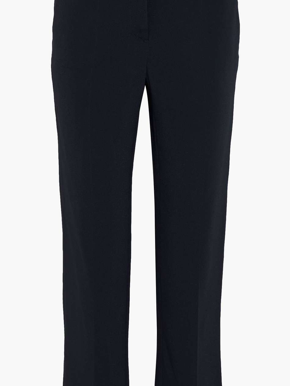 crepe straight-leg pants