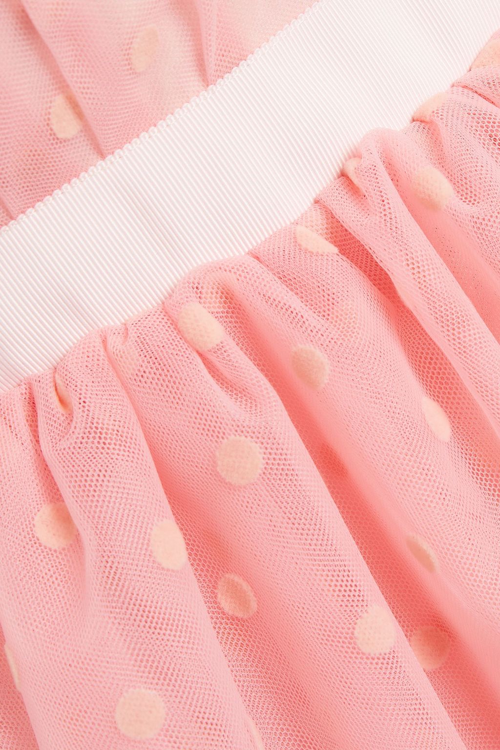 HUISHAN ZHANG Gathered flocked tulle peplum maxi dress