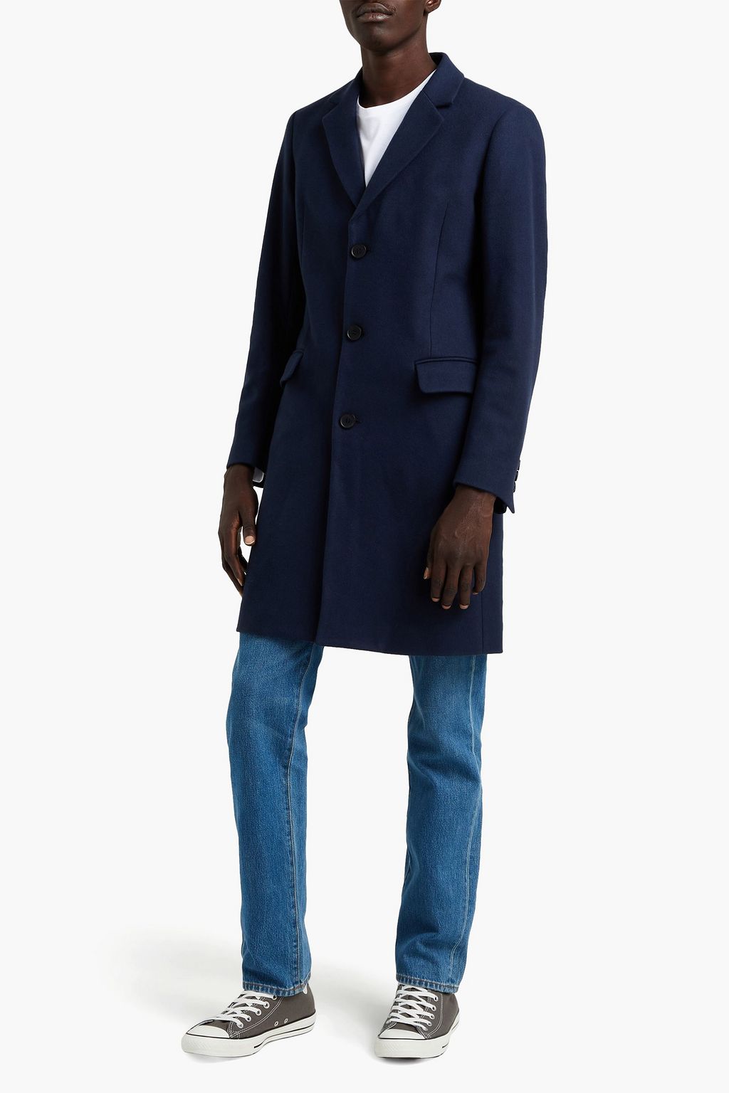 SANDRO Wool-blend coat