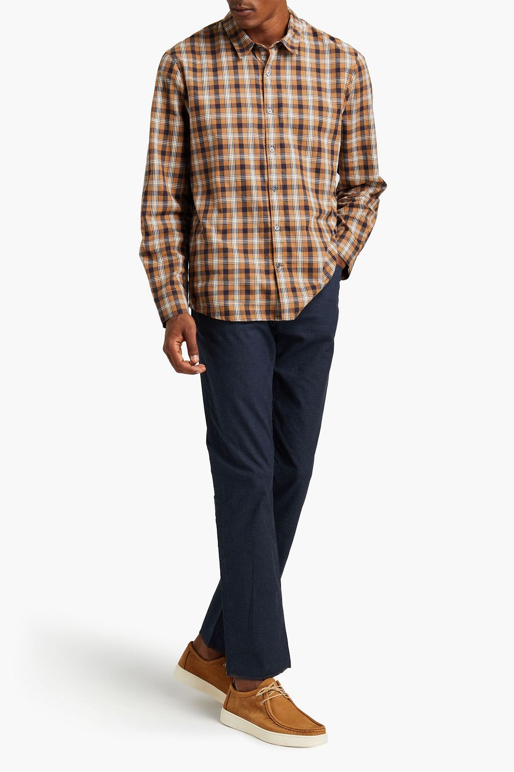 JAMES PERSE Checked cotton shirt