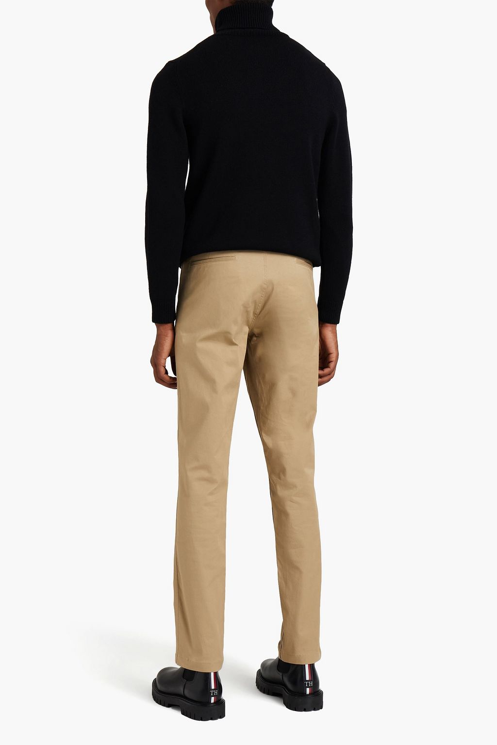 SANDRO Cotton-blend twill chinos