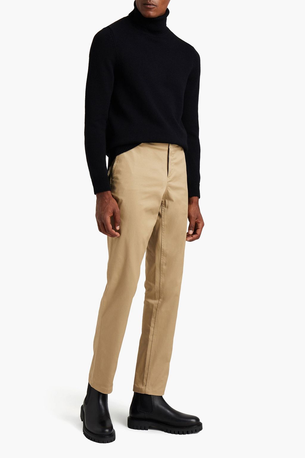 SANDRO Cotton-blend twill chinos
