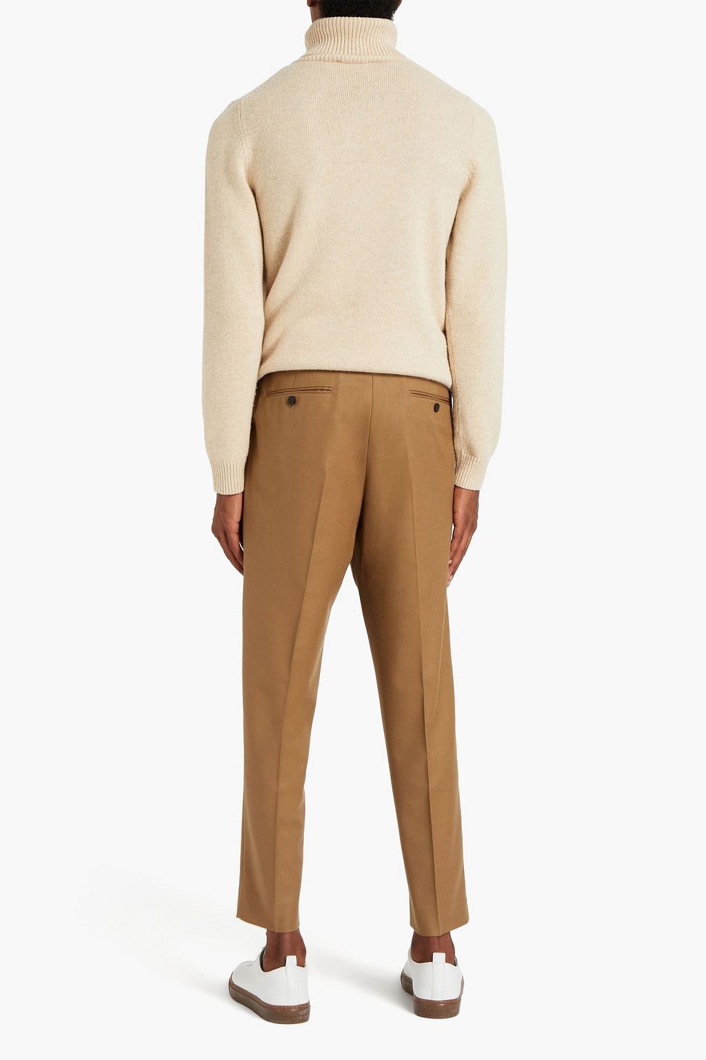 SANDRO Wool-twill pants