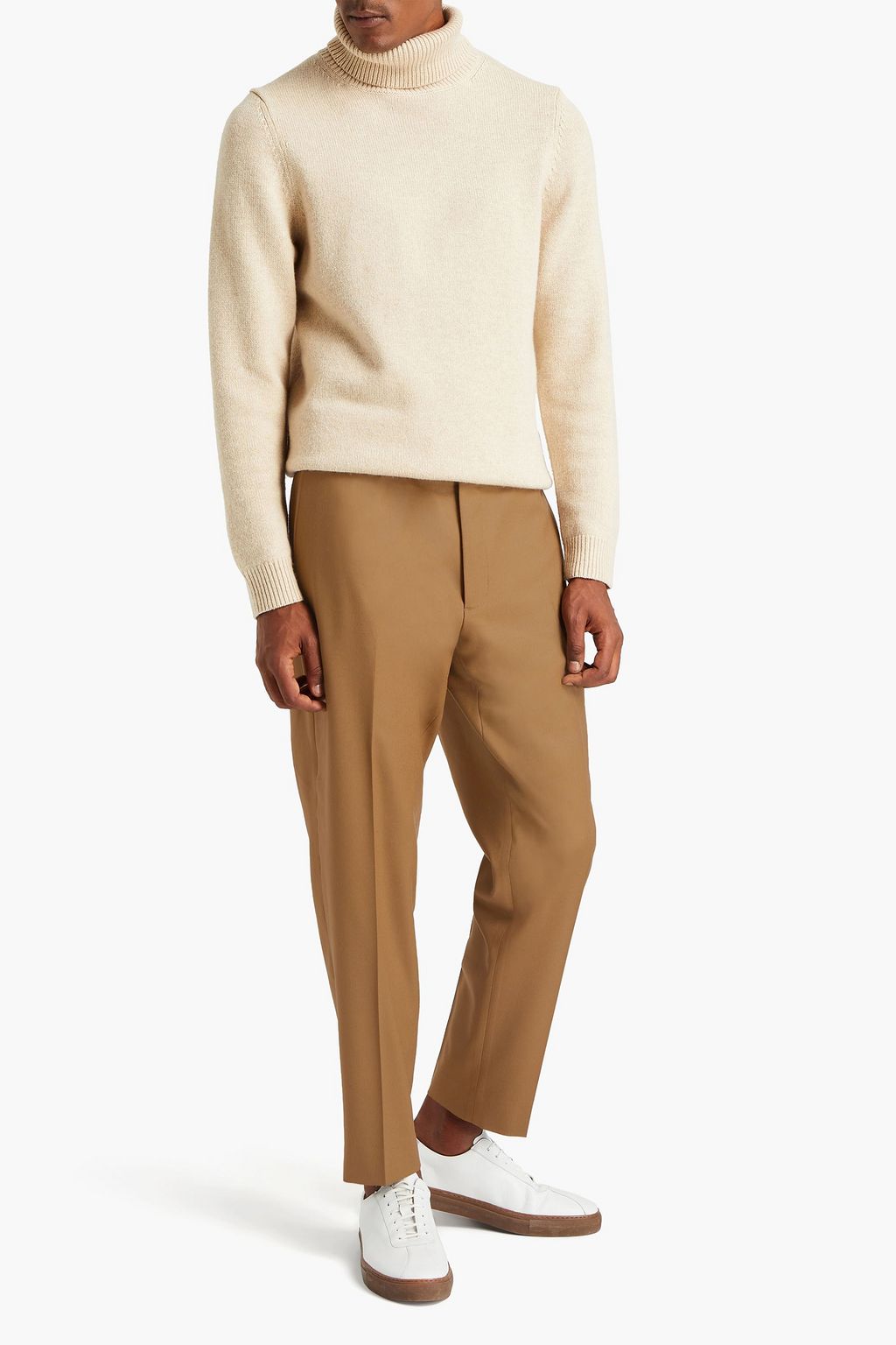SANDRO Wool-twill pants