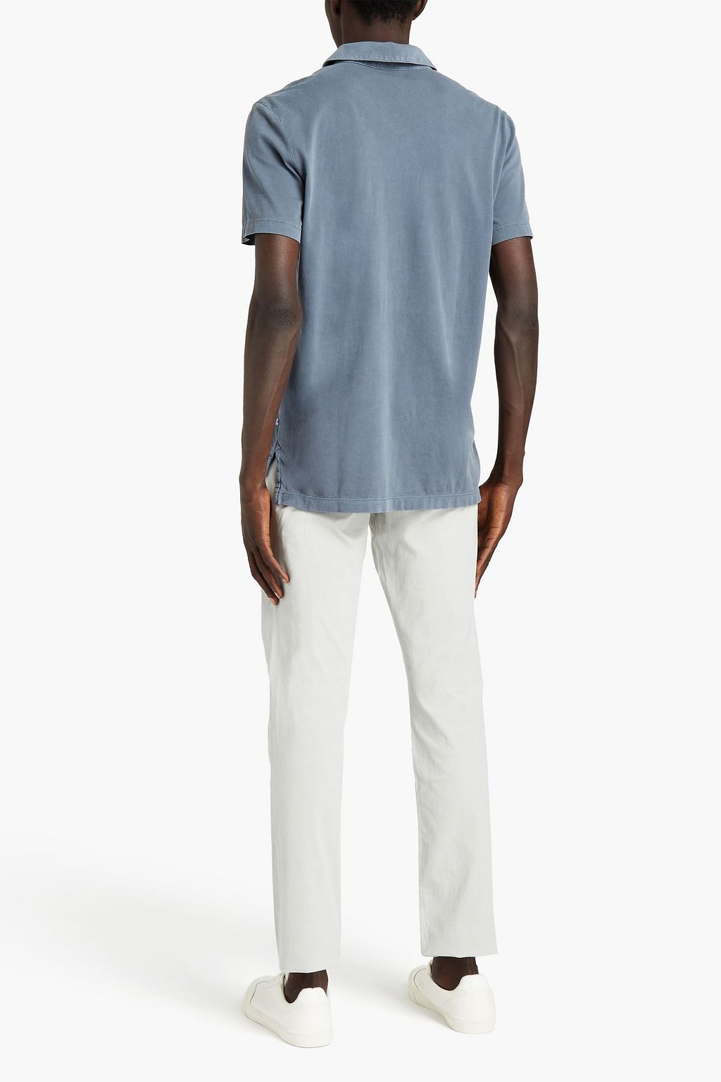 JAMES PERSE Slim-fit brushed stretch-cotton twill pants