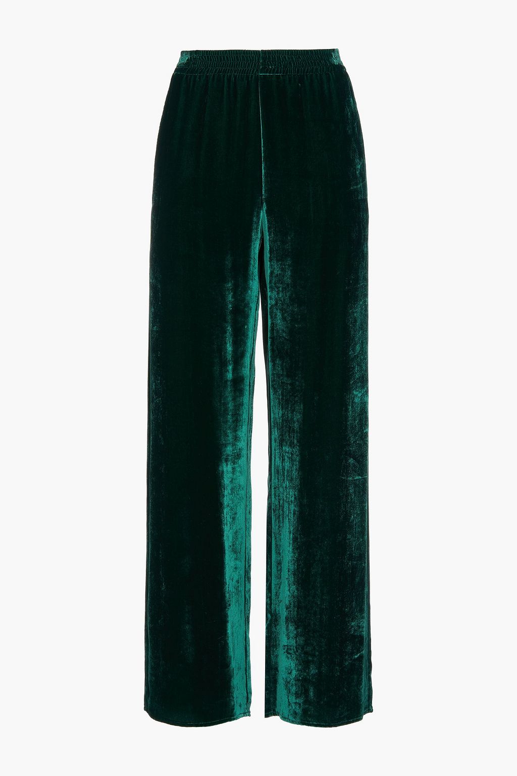 Emerald Velvet wide-leg pants | Sale up 
