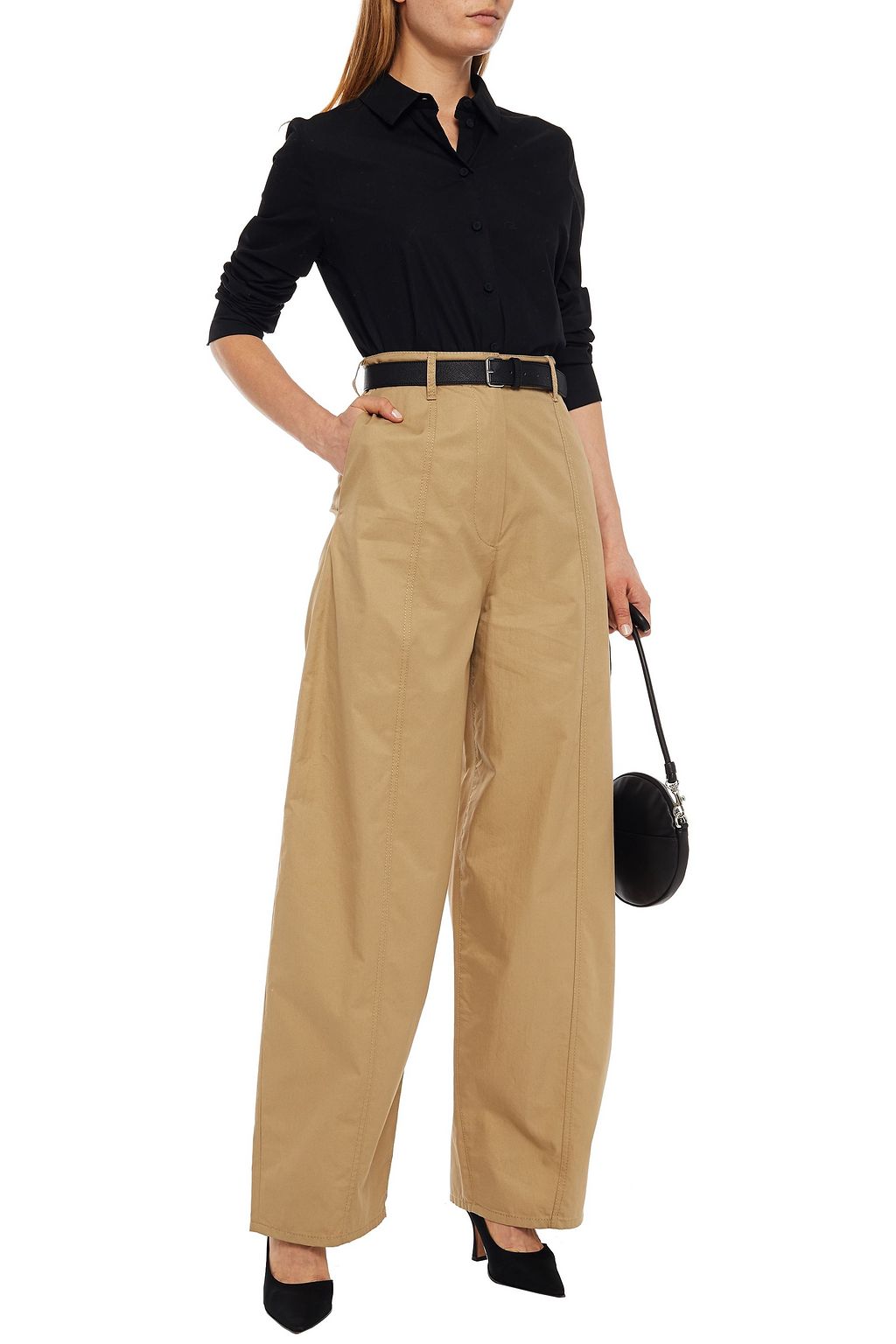 MM6 MAISON MARGIELA Cotton-poplin wide-leg pants