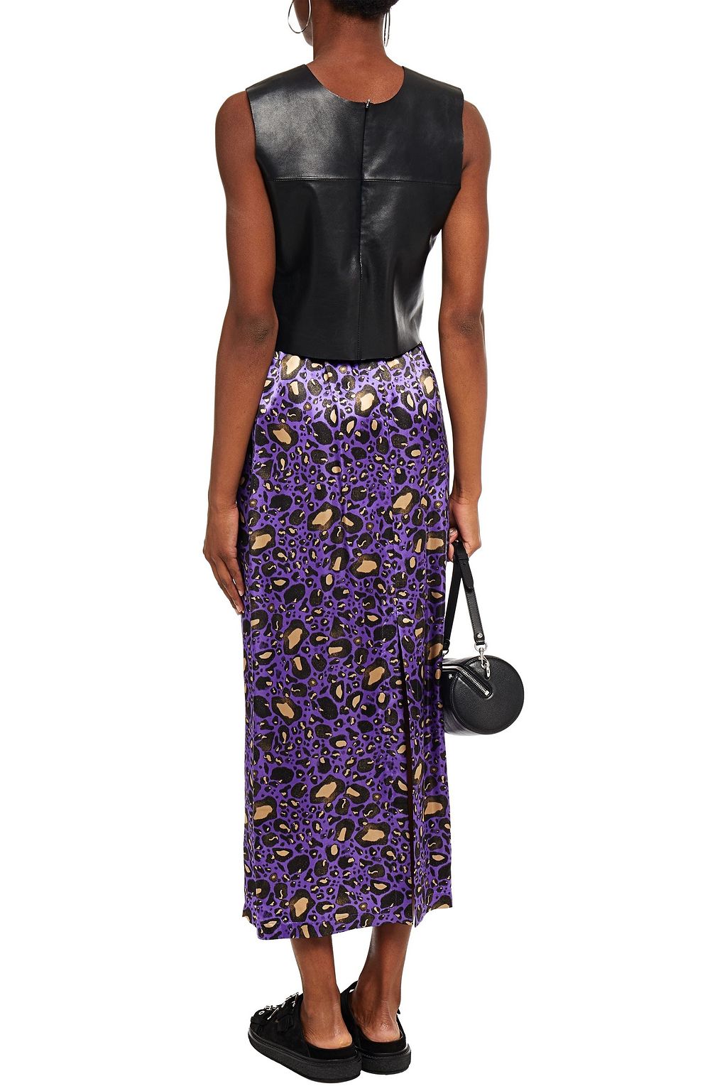 MM6 MAISON MARGIELA Leopard-print midi skirt