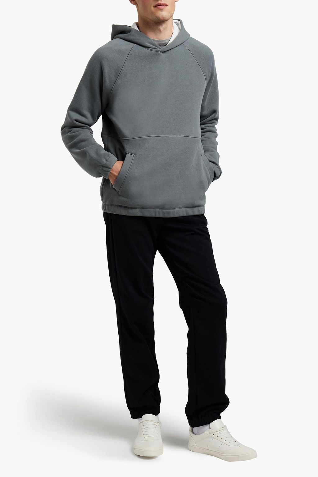 JAMES PERSE French cotton-terry hoodie