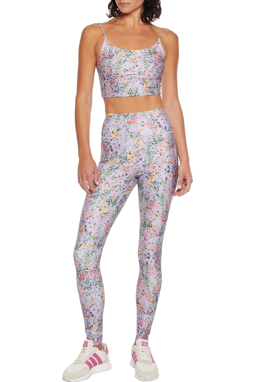 ALICE + OLIVIA Penny cropped floral-print stretch tank