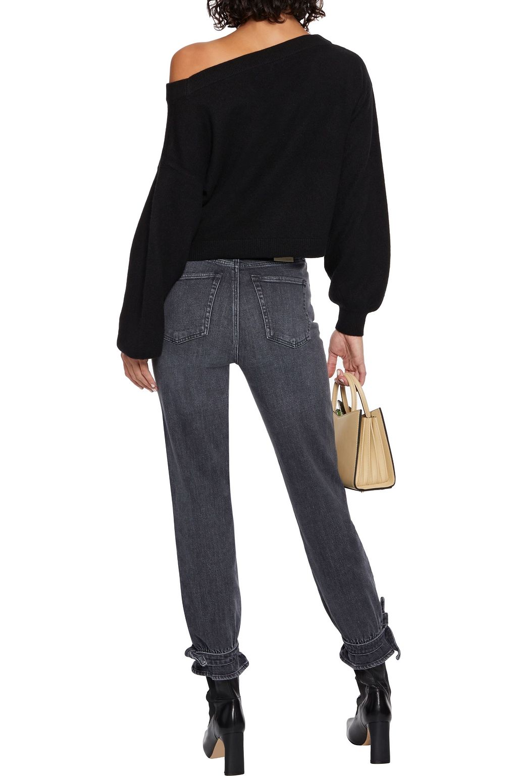 ALICE + OLIVIA Ansley cropped cashmere-blend sweater