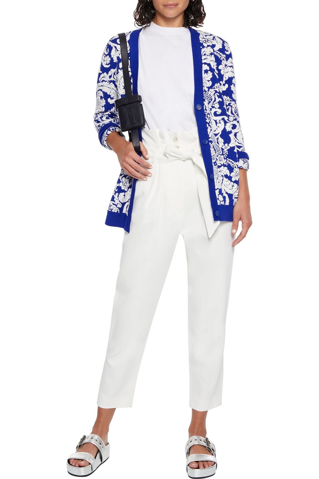 ALICE + OLIVIA Bradford jacquard-knit cardigan