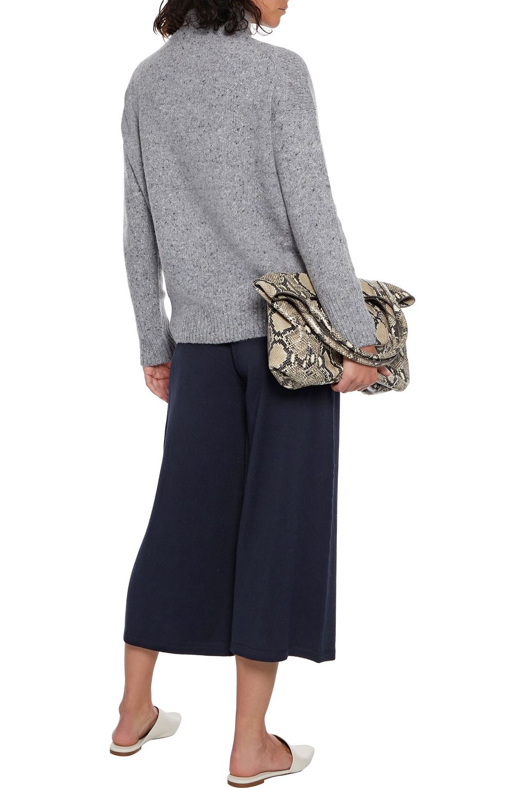 VINCE. French cotton-terry culottes