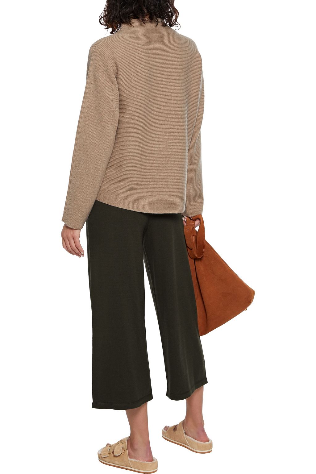 VINCE. French cotton-terry culottes