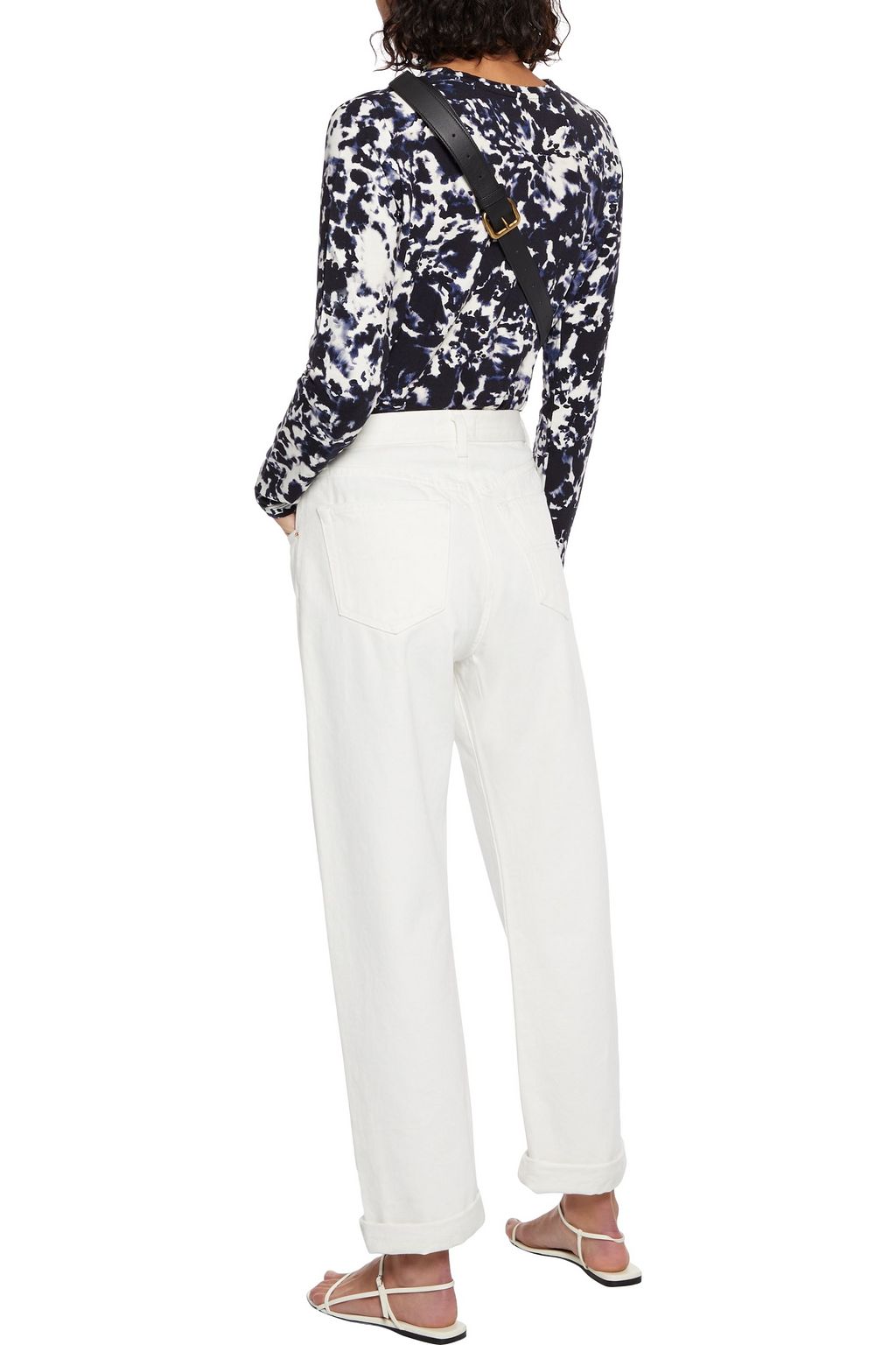 MAJESTIC FILATURES Tie-dyed stretch-fleece top