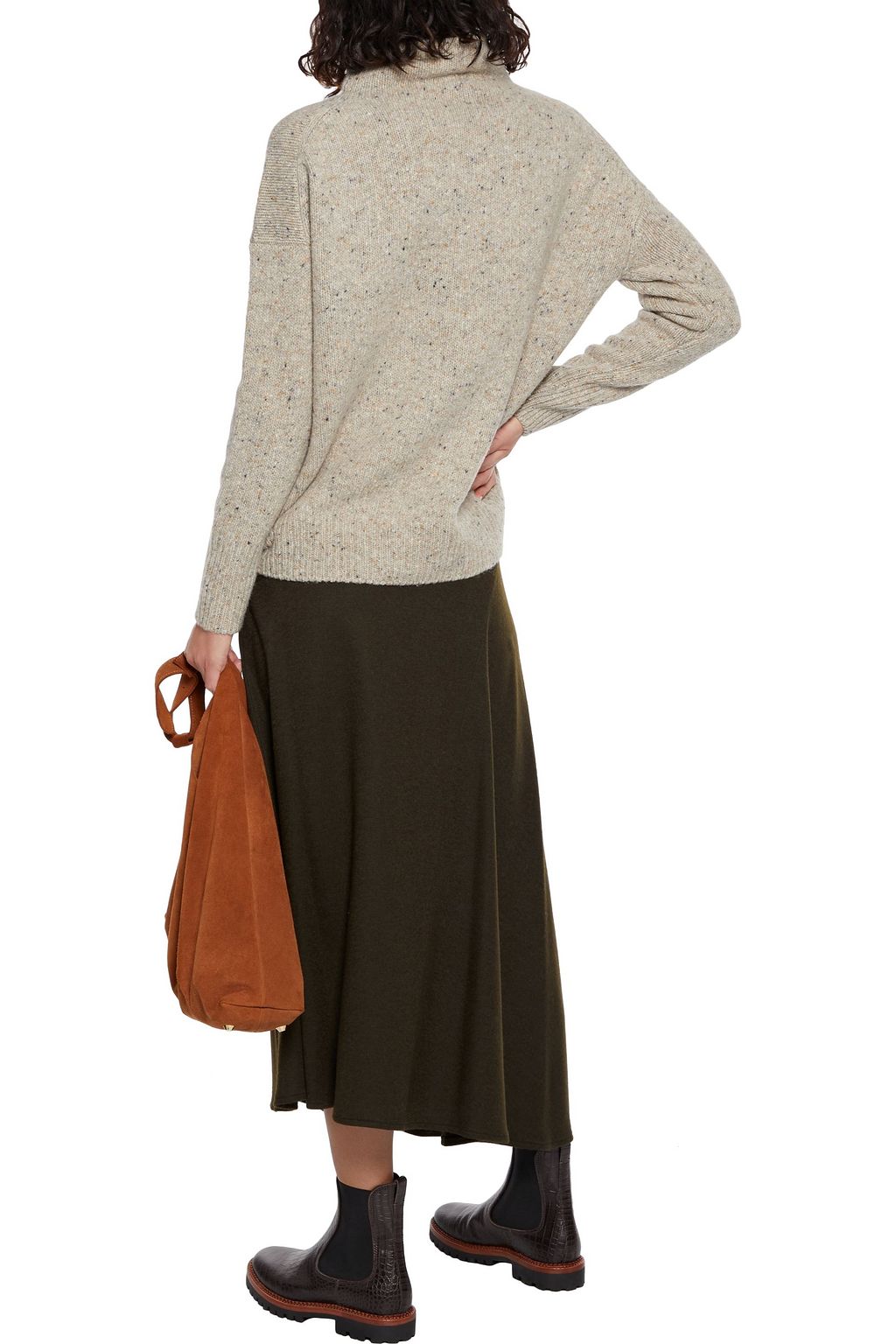 VINCE. Donegal wool-blend turtleneck sweater