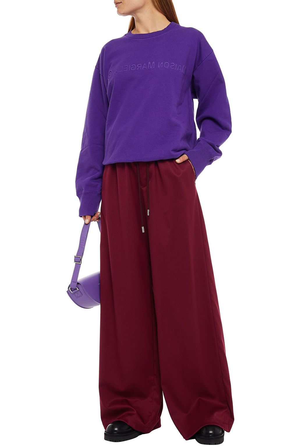 MM6 MAISON MARGIELA Twill wide-leg pants