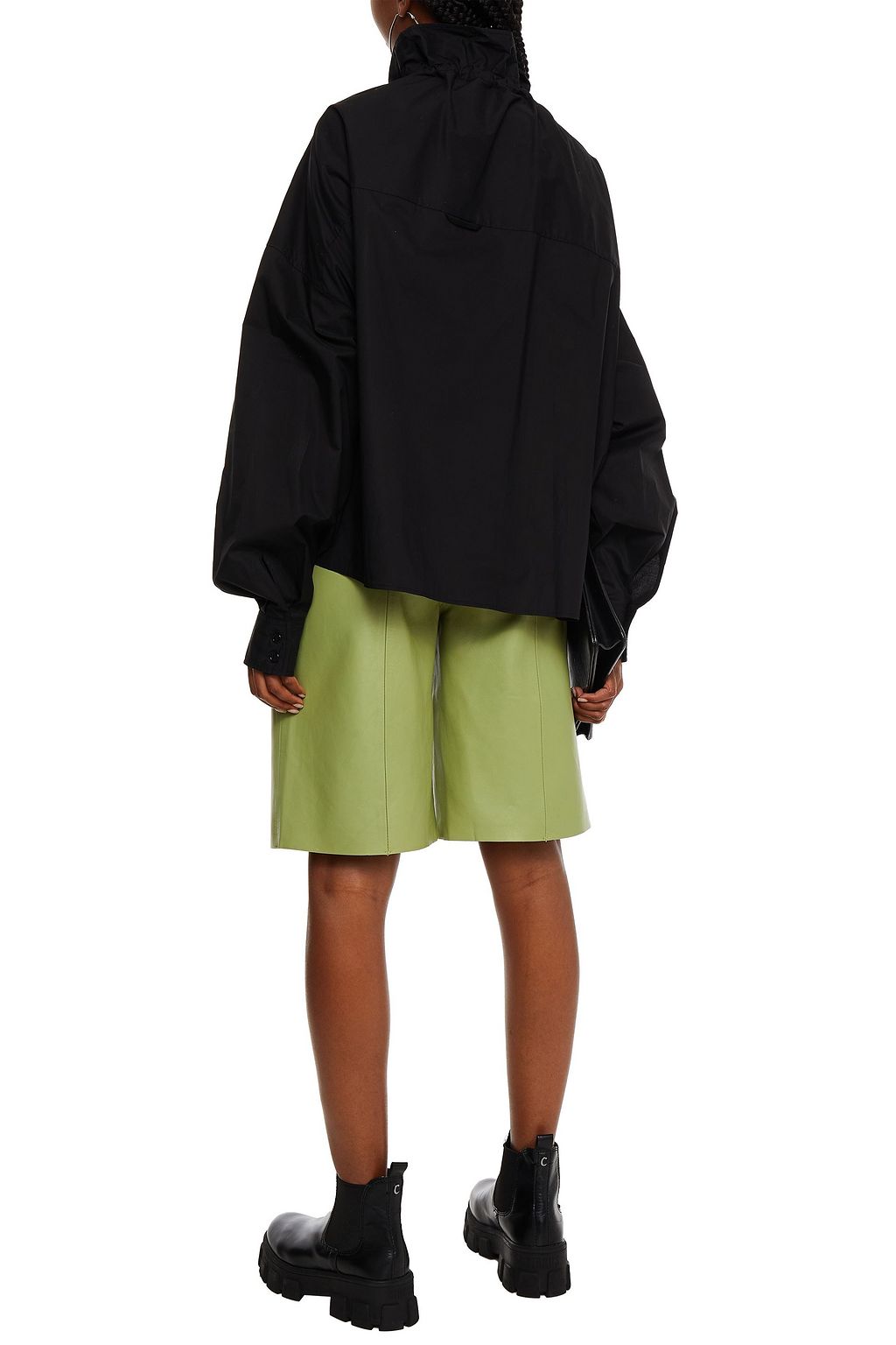 MM6 MAISON MARGIELA Oversized-Hemd aus Baumwollpopeline mit Rüschen