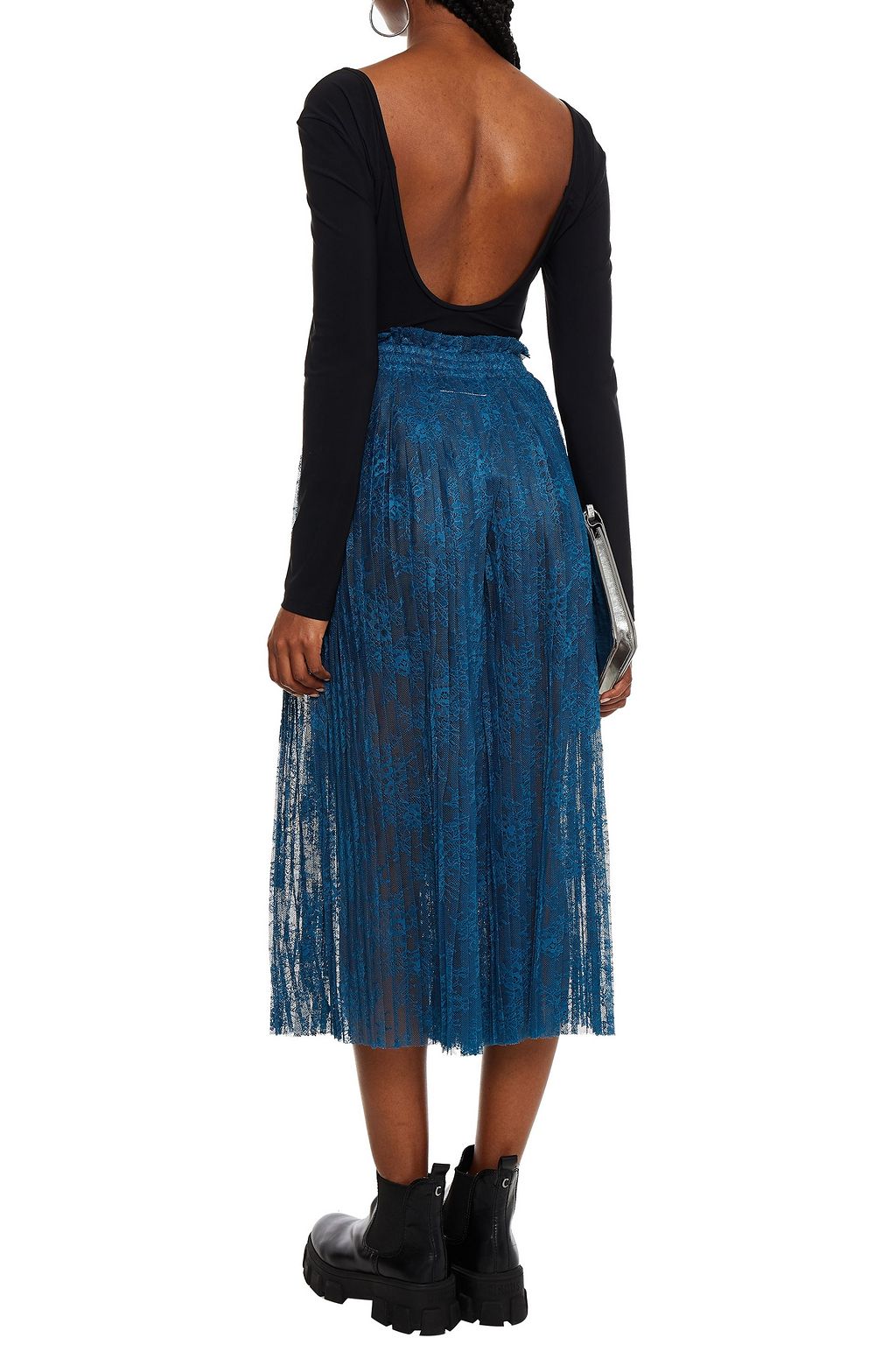 MM6 MAISON MARGIELA Pleated lace culottes