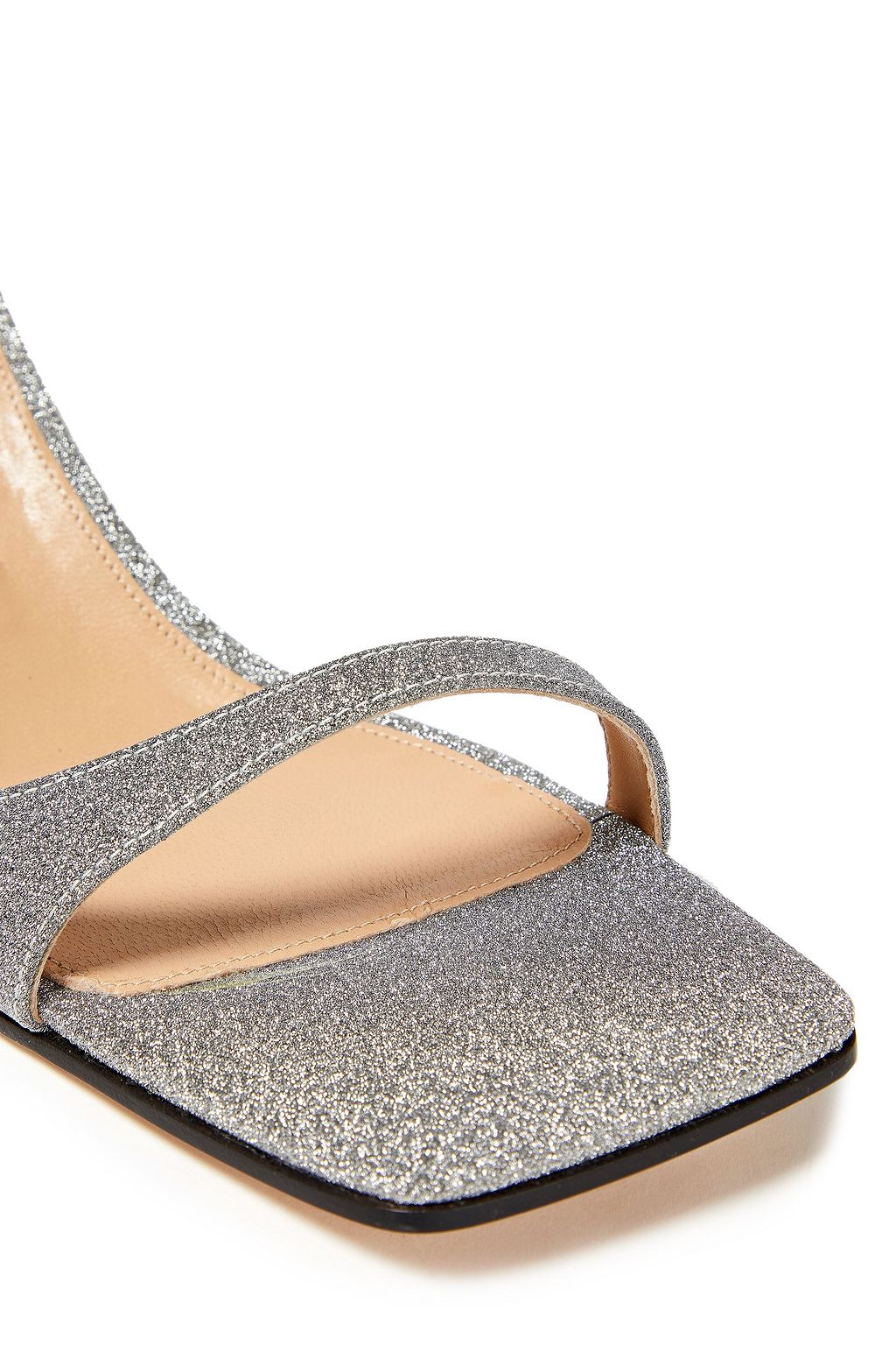 SERGIO ROSSI sr1 glittered leather sandals