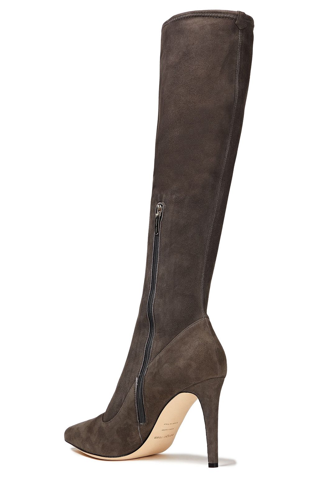 SERGIO ROSSI Stretch-suede knee boots