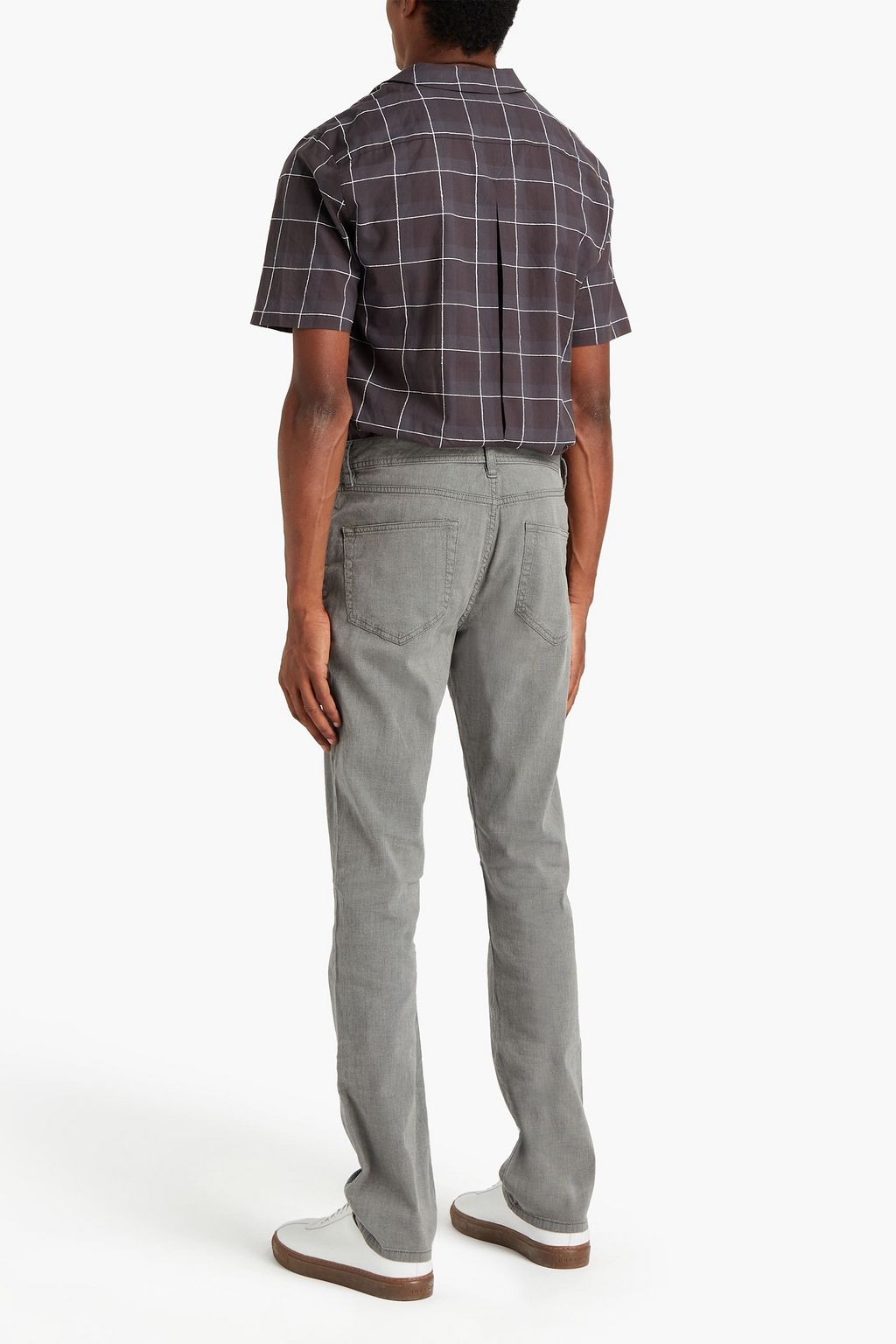 JAMES PERSE Slub cotton-blend chinos