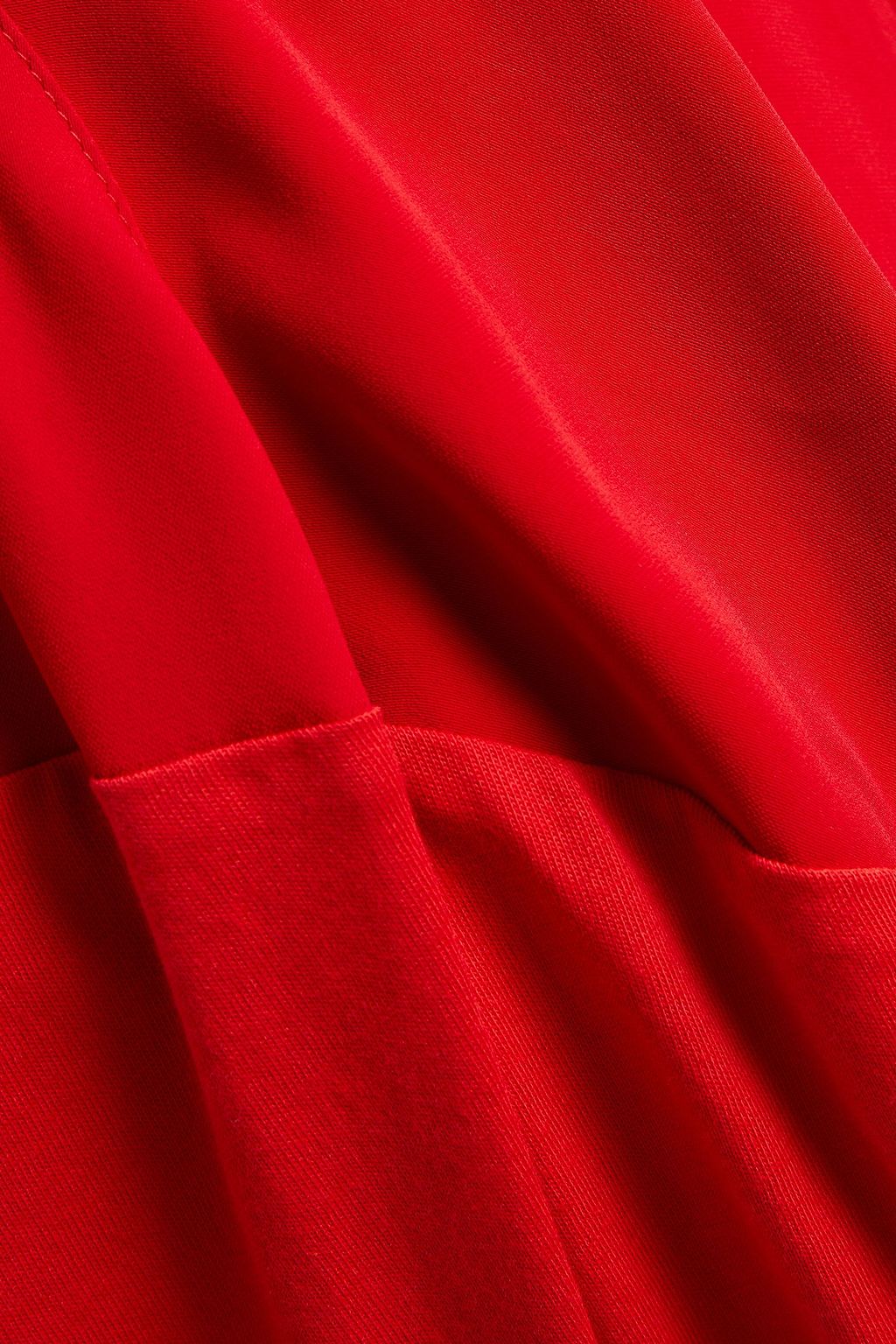 MM6 MAISON MARGIELA Asymmetric draped crepe and jersey skirt