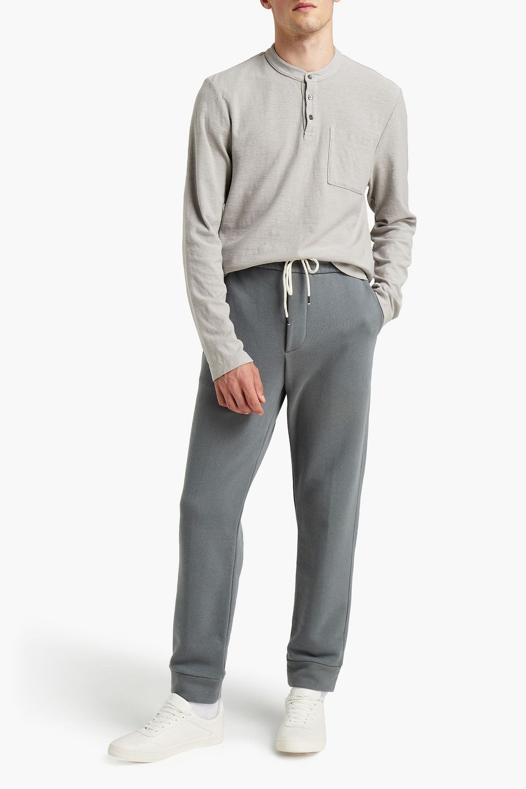 JAMES PERSE French cotton-terry sweatpants
