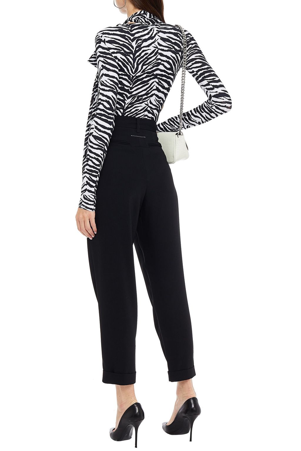 MM6 MAISON MARGIELA Cropped crepe tapered pants