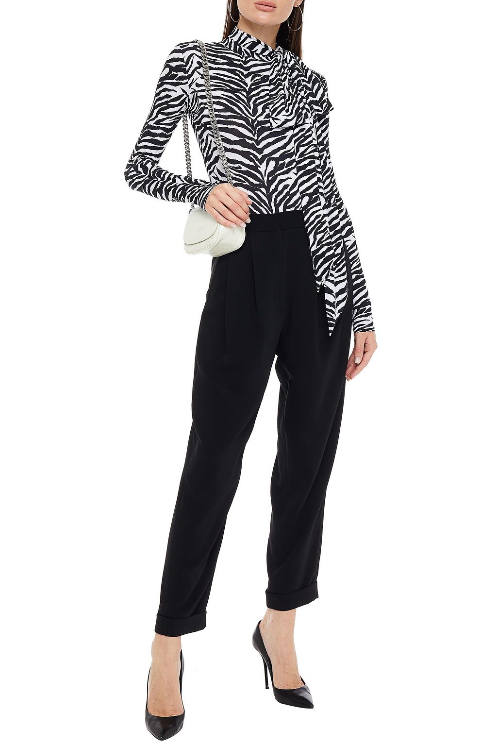 MM6 MAISON MARGIELA Cropped crepe tapered pants