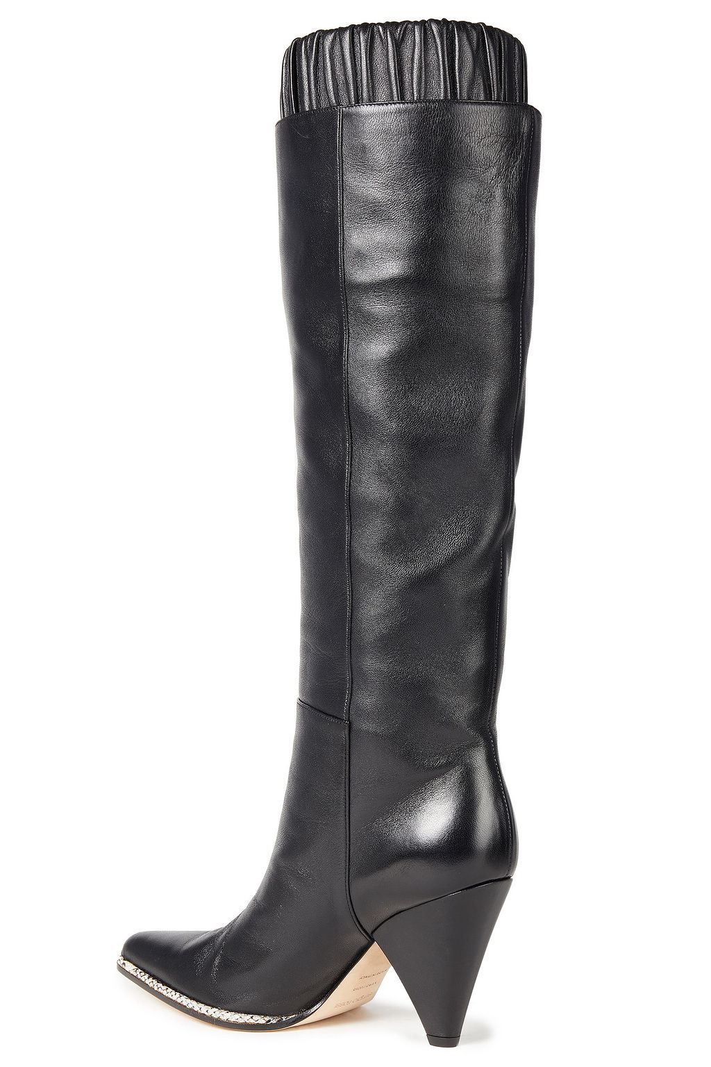 SERGIO ROSSI Leather knee boots